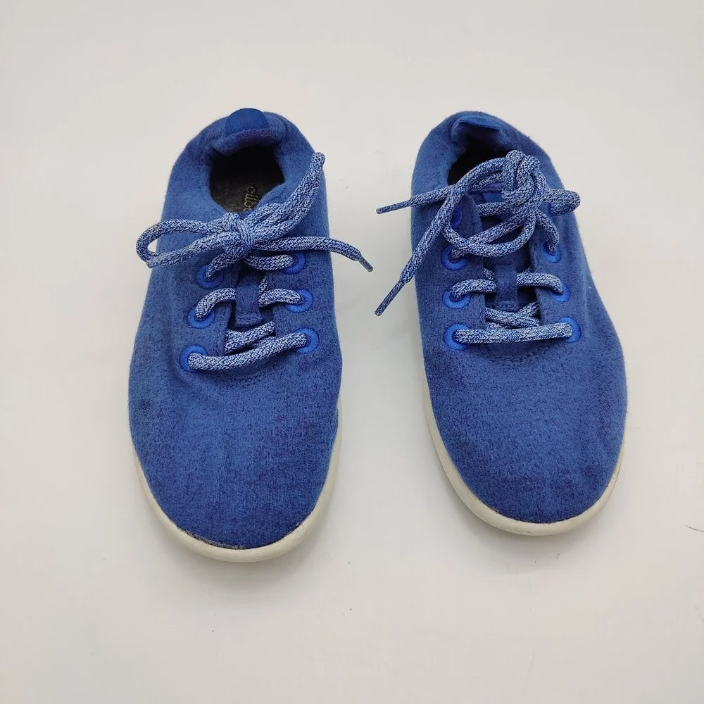 Allbirds Womens Gorpcore Minimalist Eco Wool Runner Sneaker 6 Blue Walking Shoes